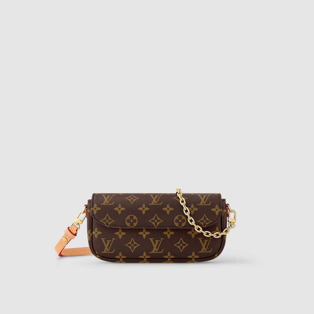 Túi Louis Vuitton Wallet On Chain Ivy Monogram Nữ Nâu